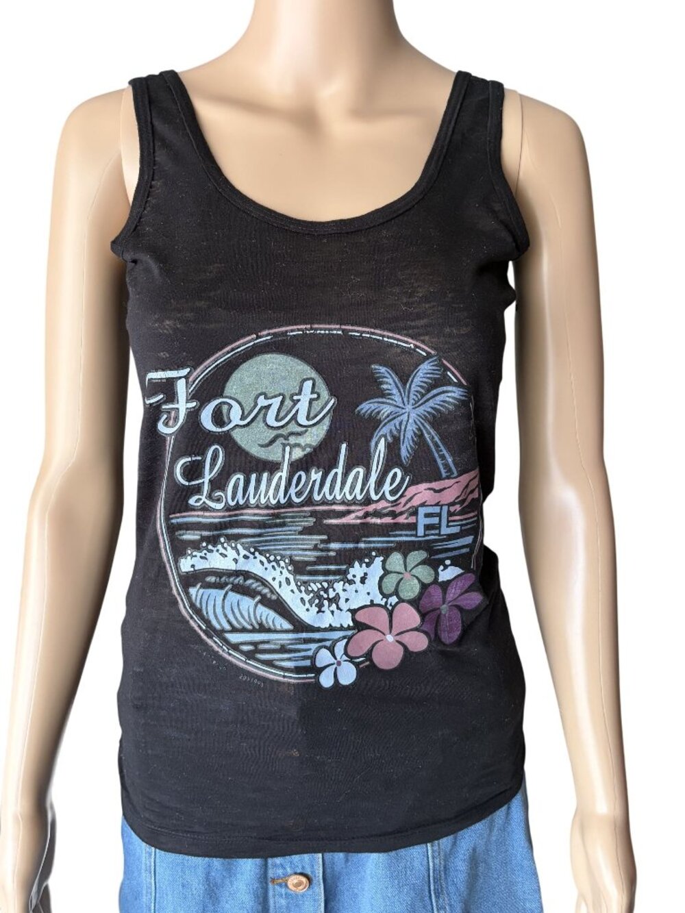 Florida Fort Lauderdale Beach Tank Top Size Small